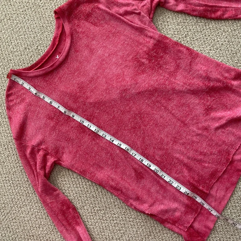 American Eagle Tie Dye Pink Ultra Soft Pullover Sweater Top Blouse Small S EUC